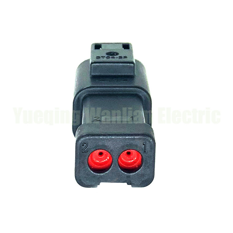2 Pin DT04-2P-CE03 terminale del filo nero di imbracatura impermeabile