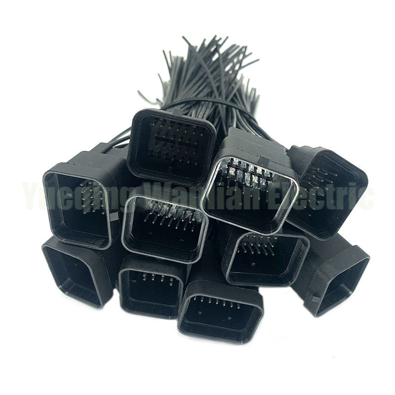 Spina del connettore del cablaggio elettrico automatico impermeabile sigillata nera di 26 pin WL2621-1.2-11