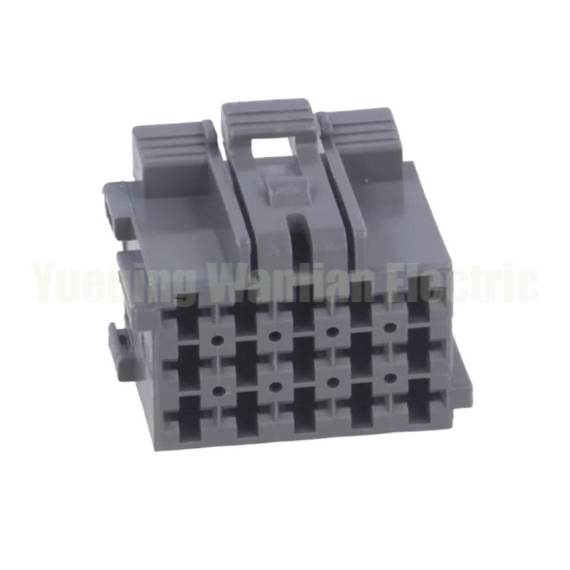 15 Pin 1-967623-6 Connettore non sigillato per auto Modifica automatica Spina Parti Presa di cablaggio per gruppo CA automobilistico grigio