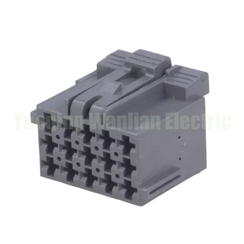 15 Pin 1-967623-6 Connettore non sigillato per auto Modifica automatica Spina Parti Presa di cablaggio per gruppo CA automobilistico grigio