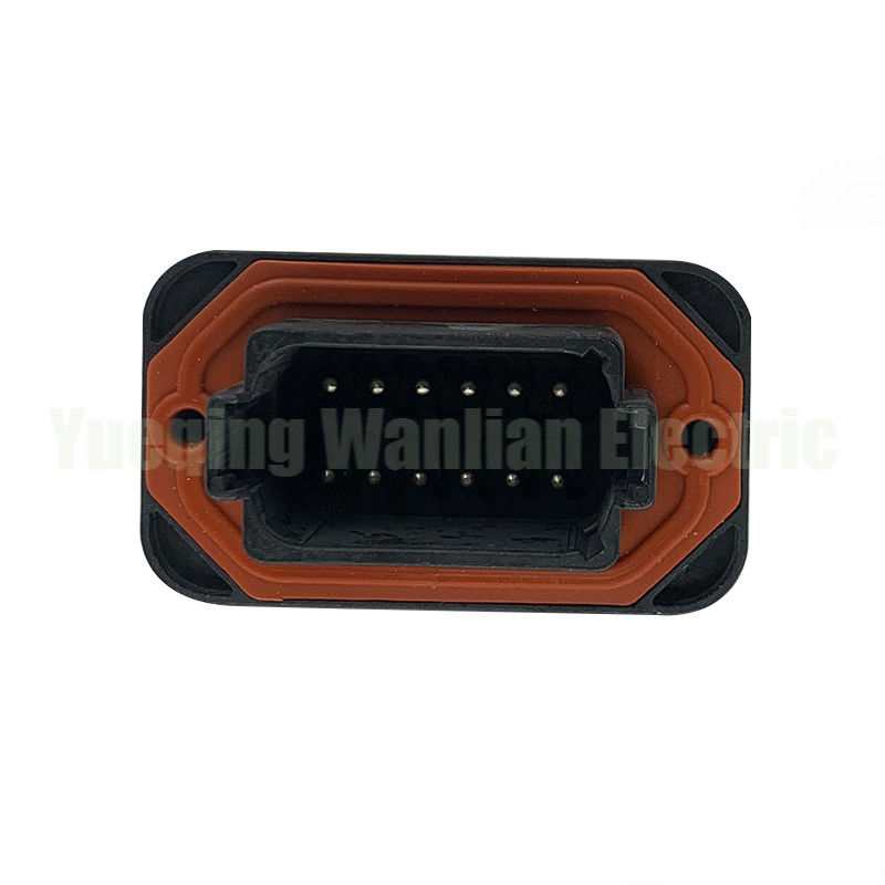 12 pin DT15-12PB Connettore automobilistico nero DT rettangolare a pin PCB