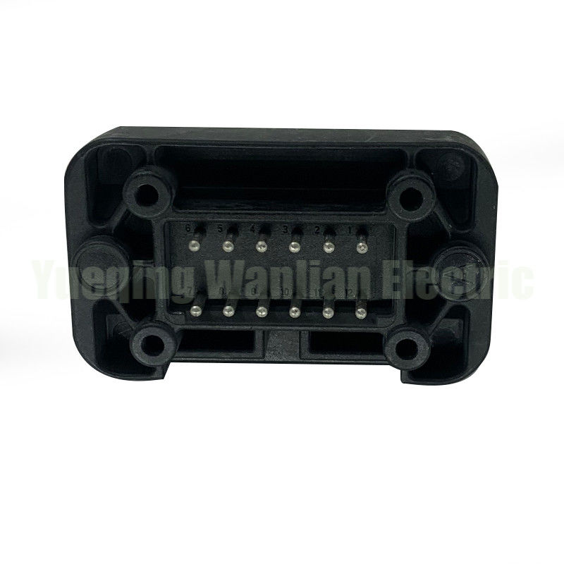 12 pin DT15-12PB Connettore automobilistico nero DT rettangolare a pin PCB