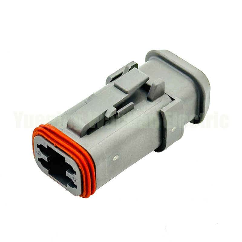 4 Way DT06-4S-E008 Deutsch DT Series Socket Plug Collegamento Automotive Collegamento Grigio
