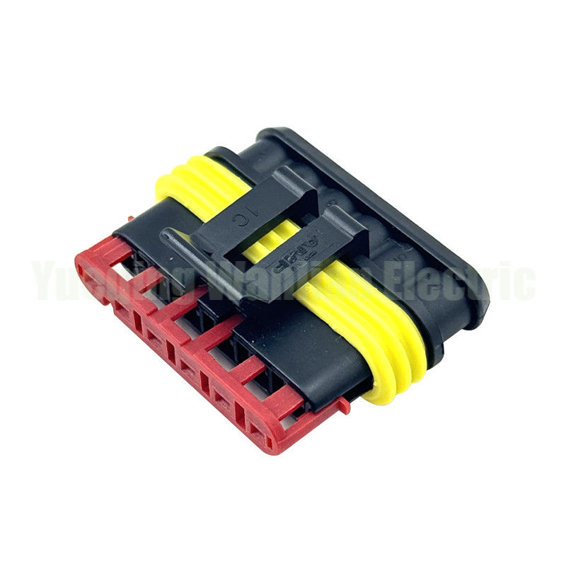 6 Pin 282090-1 Socket Circular Superseal Crimp senza contatti Auto Wire Connector